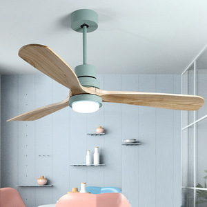 Ventilatore da Soffitto con Lampada in Stile Retrò Americano, Moderno e Semplice Nordico, per Soggiorno, Sala da Pranzo, Lampadario in Legno Massiccio per Loft - Product Image 3