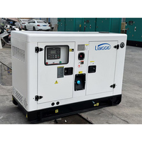 Generador Diésel Silencioso LINGGE de 15 Kw 20 Kva, 10000 Vatios, 12 Kva, Arranque Eléctrico, Energía de Respaldo