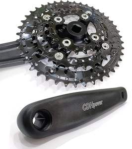 Juego de brazos de manivela <span class=keywords><strong>MTB</strong></span> 104 BCD Square Taper <span class=keywords><strong>bielas</strong></span> de bicicleta de montaña 152mm 165mm 170mm - Product Image 4