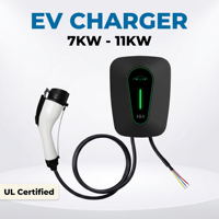 Nouvelle borne de recharge murale pour voiture électrique 32A 7kW Type 1 avec contrôle par application et carte RFID