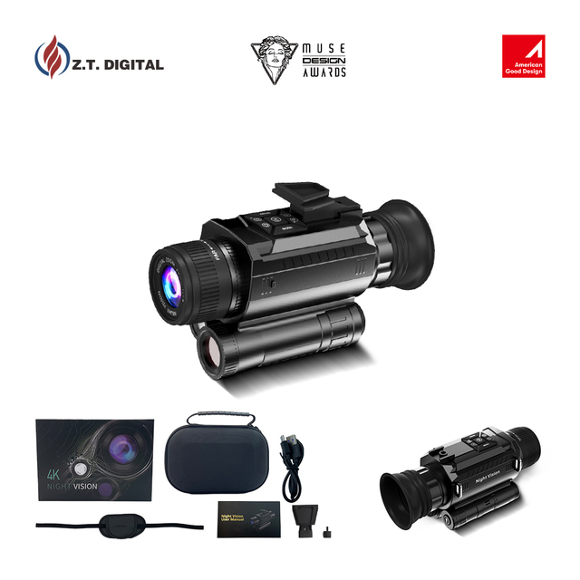 4K Night Vision Digital Goggles 8x Infrared Night Vision Monocular Camera for Hunting Night Time Hunting Tool