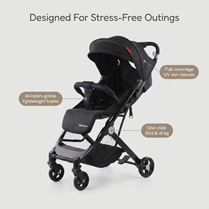 Cochecito Ligero Unidireccional, Plegable y con Amortiguación, Certificado CE, Conveniente para <span class=keywords><strong>Viajes</strong></span> Familiares - Product Image 3
