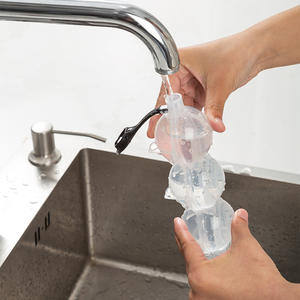 Moule à glaçons sphériques DIY en plastique pour whisky, 4 trous, modèle SYH440, pour la fabrication de glaçons ronds faits maison, vente en gros - Product Image 2