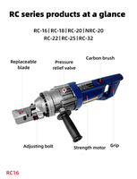 À l'heure actuelle, portable en acier bar cutter RC25 est très fiable en Chine