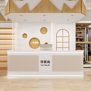 Établissement <span class=keywords><strong>de</strong></span> formation minimaliste Maternelle Éducation précoce Aire <span class=keywords><strong>de</strong></span> jeux pour enfants Réception Comptoirs <span class=keywords><strong>de</strong></span> caisse - Product Image 6