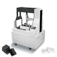 Boîte en carton semi-automatique faisant la machine pour emballer le traitement rigide de pliage de papier de petites boîtes de boîte de chaussures