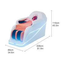 Lit de massage automatique intelligent Lingvita AI, unité de lavage de cheveux de luxe, équipement de salon de beauté électrique