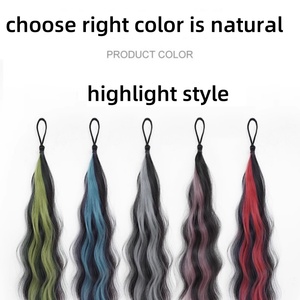 9 Couleurs Extensions <span class=keywords><strong>de</strong></span> Cheveux Synthétiques Perruques Bundle Femmes Augmenter les Cheveux Nouveau Style Low Tied Ponytail Fluffy Highlights <span class=keywords><strong>Coiffure</strong></span> - Product Image 6