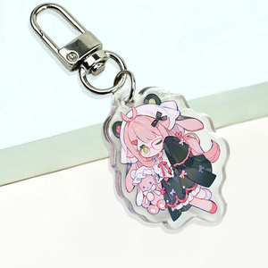 Tự thiết kế móc khóa acrylic anime tùy chỉnh dễ thương, chất liệu nhựa trong suốt, kiểu dáng Kawaii, dùng làm đồ trang trí - Product Image 4