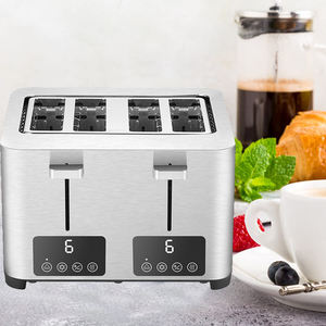 محمصة خبز ذكية سوداء اللون غير لامعة مع شاشة لمس و موقت شاشة <span class=keywords><strong>4</strong></span> شريحة - Product Image 3