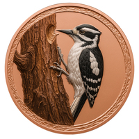 Pièce commémorative personnalisée en cuivre pur 999 de 1 once Troy, colorée, ultra haute relief, avec motif animal hibou-briseur de noix en relief, vente en gros