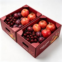 Hete Aanbieding Dubbelwandige Kartonnen Doos Hoge Kwaliteit Appel Sinaasappel Groente Fruit Banaan Op Maat Verzenddoos Sojaverf Fruitdoos