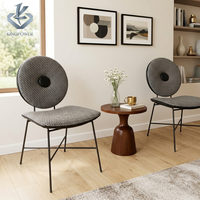 Chaise de salle à manger multifonctionnelle moderne avec revêtement en cuir anti-griffures pour mobilier de maison et zone d'attente
