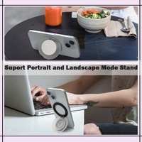 Support magnétique pliable pour téléphone avec anneau de maintien et béquille, aimant N52, logo personnalisé, compatible avec les séries iPhone 12-17, OEM