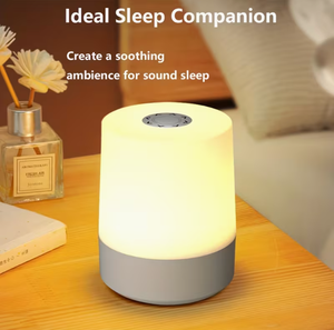 Lampe de chevet LED rechargeable à intensité variable avec commande tactile, lumière blanc chaud 2700K, lampe de table cylindrique pour chambre à coucher - Product Image 1