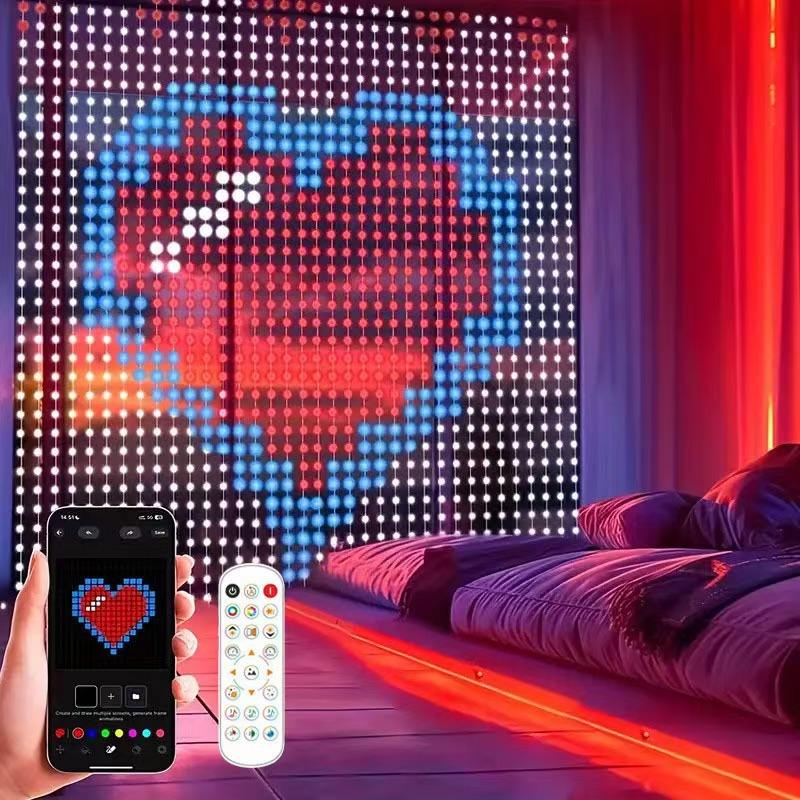Intelligent Programmable IP Rated Outdoor Curtain Light RGB Magic Color ...