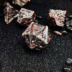 7 Dập nổi 3D kim loại Rồng Combo Set DICE RPG cthulhu Hội Đồng Quản trị Trò chơi đồ chơi phụ kiện DICE DND kim loại rắn Dice Set - Product Image 4
