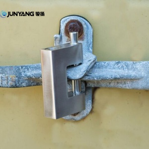 กุญแจคล้องสี่เหลี่ยมสแตนเลสกันน้ำ ป้องกันการตัด ความปลอดภัยสูง สำหรับประตูโรงงานใหม่ ตู้คอนเทนเนอร์ และอุปกรณ์เสริม - Product Image 6