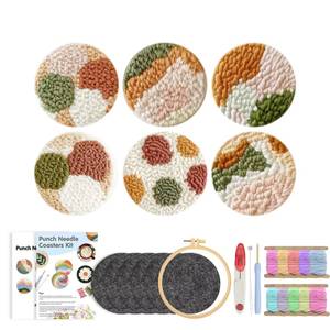 Kit de broderie au poinçon DIY avec base en tissu pour des designs créatifs personnalisés - Product Image 2