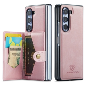 <span class=keywords><strong>Coque</strong></span> arrière détachable en PU pour Samsung Galaxy <span class=keywords><strong>Z</strong></span> Fold 5, pour étui magnétique pour carte de crédit Google Pixel Fold - Product Image 5