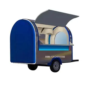 Voedselkarren Mobiele Aanhangwagens Food Trucks Mobiele Voedsel Trailer Pizza Hond Aangepaste Hot Key Long Power Outdoor Verpakking Wielen