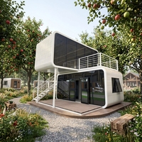Rumah Prefabrik Kabin Apple Sinoy 20ft yang Dapat Diperluas, Dua Kamar Tidur, Kamar Mandi Lengkap, Dapur, Tahan Air, Rumah Tinggal Mobile, Supermarket
