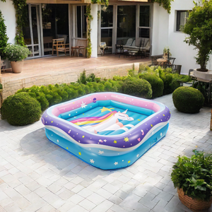 สระว่ายน้ำพีวีซีเป่าลมพร้อมธีมยูนิคอร์นแบบกำหนดเองสำหรับครอบครัวอุปกรณ์สระว่ายน้ำสำหรับเด็กทารก - Product Image 2
