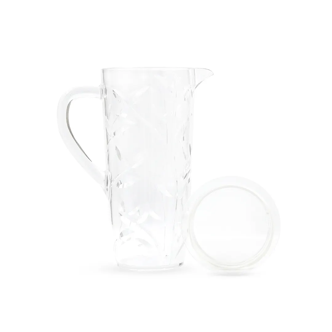 High Quality Leaves Cut Jug with Sealed Cap: Exquisite Design and Functionality for Refreshing Beverages