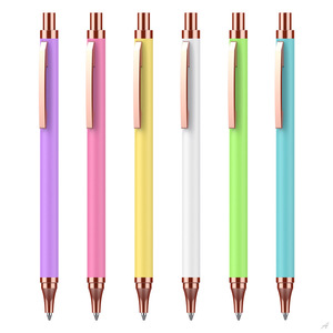 ปากกาลูกลื่นแบบโรลเลอร์บอล หัวเขียนขนาด 1.0 มม. พิมพ์โลโก้ตามสั่ง สีสันสดใส รุ่นใหม่ วัสดุโลหะ เหมาะสำหรับเป็นของขวัญทางธุรกิจ รุ่น SD-302 หมึกสีดำ/น้ำเงิน - Product Image 2