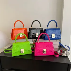 2024 New Trendy Lock Spring Summer Fashion Pu Leather Shoulder Handbags Purse Travel Bags Luggage Women'S Messenger Bags