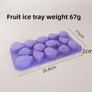 Outil créatif pour glaçons en silicone en forme de fruits - Réutilisable, écologique, qualité alimentaire - Product Image 6