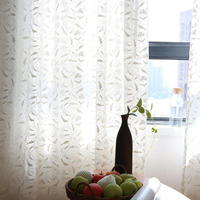 Innermor personnalisé doux américain laisser blanc Tulle rideau épais transparent brodé pour salon chambre