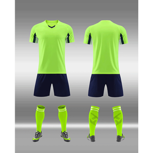 Großhandel Maßgefertigte Blanko-Fußballtrikots Set Günstige 100% Polyester Team-Fußballtrikots Fußballbekleidung für Erwachsene und Kinder - Product Image 4