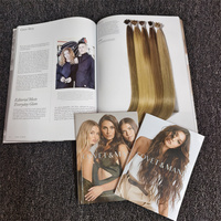 Guía de Estilos de Cabello a Todo Color para Tiendas de Belleza, Revista de Moda con Pelucas