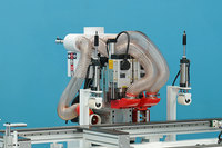 Machine de perçage et de fraisage de trous de serrures et de charnières Blue Elephant CNC pour la fabrication de portes en bois