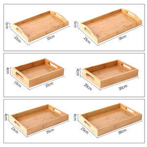 Plateau en bambou plateau à thé <span class=keywords><strong>rectangulaire</strong></span> en bois massif assiette à pain japonaise écologique Kung Fu tasse à eau ensemble de <span class=keywords><strong>vaisselle</strong></span> domestique - Product Image 6