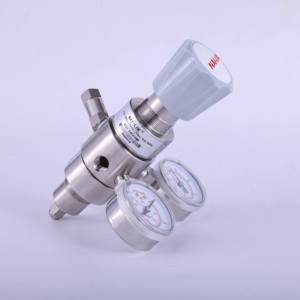 Régulateur à double étage NAI-LOK NR31 à 5 ports avec 2 manomètres, entrée 3500 psi, sortie 250 psi, 1/4" FNPT SS316L, régulateur de gaz haute pureté - Product Image 3