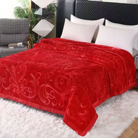 Direkt vom Hersteller 100% Polyester Doppel-Queen-Size Raschel-Decke Amerikanische Wolken-Flanell Coral-Fleece Nerzdecke 8kg Tragbare Winter-Bettdecke