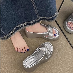 Summer New Fashion All-match Thick-soled Sandals Comfortable Platform Bottom Transparent Leg-showing Long - Product Image 3