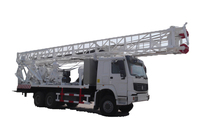 Foreuse rotative montée sur camion, puissante, moteur diesel, profondeur 600m, diamètre 300mm, forte force de forage