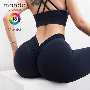 Leggings Sexys de Cintura Alta en Forma de V, 80% Nailon, 20% Elastano, de Alta Calidad, Pantalones de Yoga y Pilates para Mujer - Product Image 2
