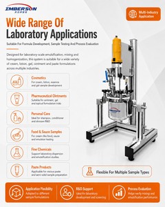 Homogénéisateur de laboratoire de table 1L 5L à vide avec levage hydraulique, homogénéisation par circulation du bas, <span class=keywords><strong>mini</strong></span>-machine de traitement de crème pour laboratoire - Product Image 6