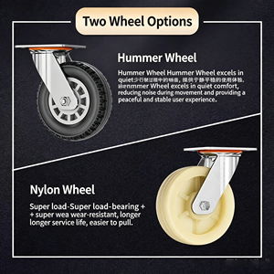 <span class=keywords><strong>Chariot</strong></span> <span class=keywords><strong>de</strong></span> transport d'atelier à pousser manuel, amélioré, à tubes carrés, grand format et épaissi - Product Image 6