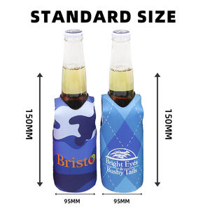 Ücretsiz baskılı logo soğutucu neopren bira kahve yeniden kullanılabilir yelek şekli olabilir şişe soğutucu - Product Image 3