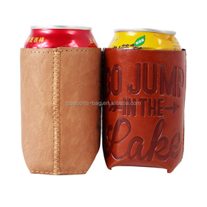 <span class=keywords><strong>2025</strong></span> nóng bán Logo tùy chỉnh Neoprene PU da bia chai có thể làm mát STUBBY chủ cho 330 ml lon - Product Image 3
