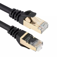 Cable de Red Cat 7 de Calidad Garantizada, UTP, Negro, PVC, Cobre Libre de Oxígeno, Cable de Conexión Ethernet para Router Doméstico y PC, Enlace de Alta Velocidad