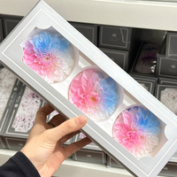 Niet kunstbloemen decoratiebloem Eeuwige bloemen Dahlia Grote maat 7-8cm voor begrafenis en aanbidding Echte natuurlijke bloem