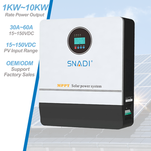 Onduleurs solaires hybrides hors réseau à onde sinusoïdale pure 12V 24V 48V de 1kW/3kW/4kW/5kW/6kW/8kW/10kW avec MPPT NKM 1-6kW Monophasé - Product Image 4