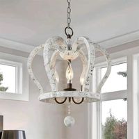 Lampe suspendue vintage en bois, chaîne en bois et métal, vente en gros directe d'usine, ampoules personnalisées, luminaire suspendu pour décoration de café