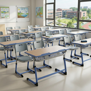 Modern Design Adjustable Height Metal School <b>Study</b> <b>Desk</b> and Chair SONGYE Brand 1 Year Warranty FT-0702 <b>Study</b> <b>Desk</b> and Chair Set - Product Image 1